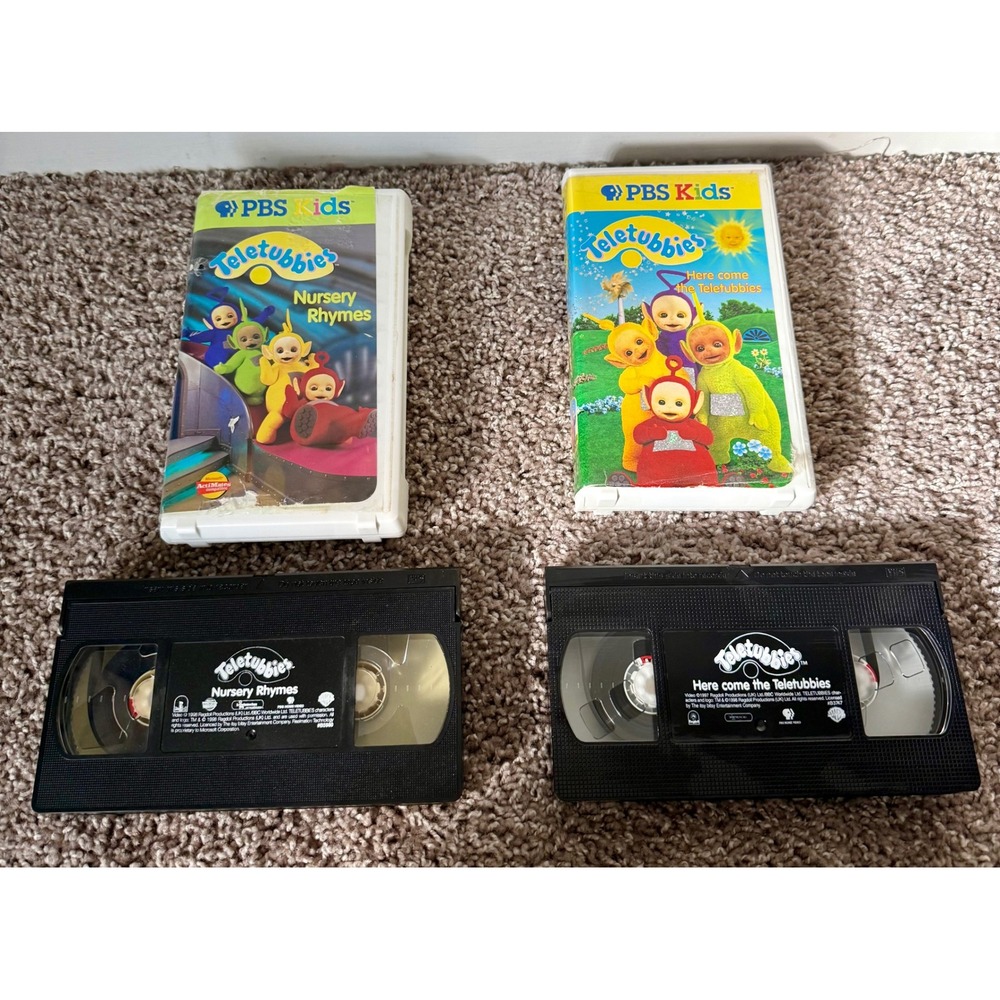 PBS Kids Teletubbies VHS Bundle Nursery Rhymes & Here Come the Teletubbies